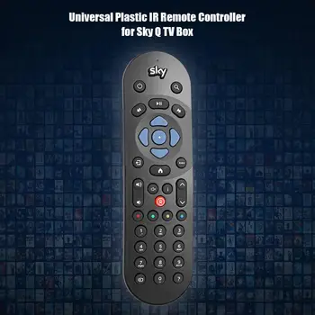 Smart TV de Controle Remoto Universal Recolocação de Plástico de controle Remoto IR para o Céu Q a TV Caixa de Coontroller Preto Controlador de TV