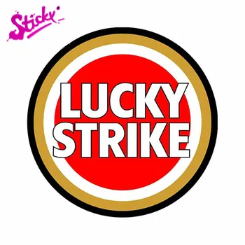 STICKY Lucky Strike Emblema do Carro Marca Adesivo Decalque de Decoração Para a Bicicleta da Motocicleta Acessórios para computador Portátil Capacete Tronco de Parede de PVC Adesivos