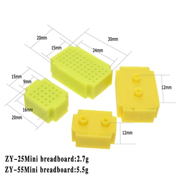 Suq ZY-25 Pontos sem solda do PWB da placa de montagem Mini Universal de Teste Protoboard DIY kit de Placa de Pão para o arduino lego