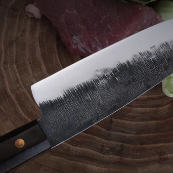 Tang Faca de corte de faca Japonesa de corte de faca Santoku faca Ocidental Faca do Chef faca de Cozinha de aço Inoxidável facas