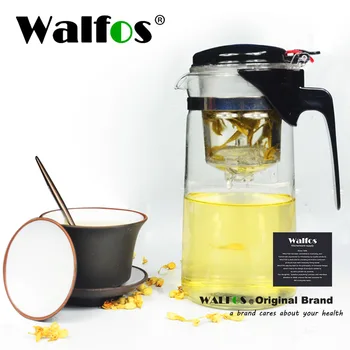WALFOS 300/500/750 / 900 ml de Vidro resistente ao fogo, Bule de chá Pu er Ervas Pote Forno de Microondas Fogão Seguro Bule Bule Especial