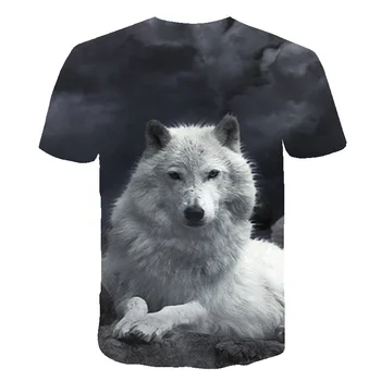 Wolf 3d Camiseta Animal T-shirt Homens de Roupa Galaxy t-shirt de Impressão Engraçado Camiseta Impressa Camisetas 2020 Verão Casual Manga Curta Quente