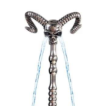 140mm projeto especial oco da cabeça Crânio água que flui de metal pênis plug vara cateter uretral de som dilatadores sexo masculino brinquedos