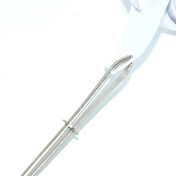 1PC Cordão Elástico de Corda Threader Clipe de Auto-Bloqueio Pinça Utilizada Para Elásticos, Acessórios de Costura de DIY ferramentas de Costura