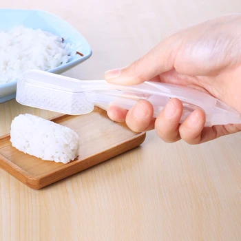 1PC Sushi Molde DIY de Sushi Ferramentas de bolinho de Arroz Ferramenta para Tomada de Onigiri Prima Molde Com Alça Longa Utensílio de Cozinha Cozinha Gadgets