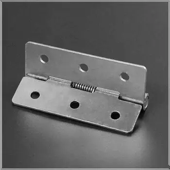 1PCS 1/1.5/2/2.5 polegadas 304 de aço inoxidável mola dobradiça automática de porta de armário roupeiro acessórios de hardware mini miniatura