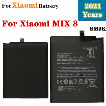 2021 Anos BM3K Bateria de Substituição Para o Xiaomi Mi Misture 3 Mix3 Telefone, Bateria de Alta Capacidade 3200mAh de Pilhas de Alta Qualidade
