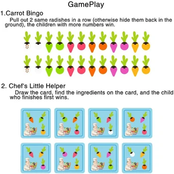 2021 New Kids Vegetal Memória de Correspondência Jogos para Crianças de Madeira Jogos de Tabuleiro de Educação Pré-escolar Brinquedos para Crianças