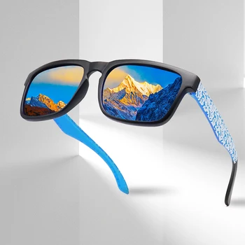 2021 nova MARCA de DESIGN de Óculos Polarizados Homens Mulheres Condução de Óculos de Sol Masculino Praça Óculos de proteção UV400 Óculos