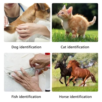 Animal de estimação Microchip Scanner ISO 11784 11785 FDX-B ID64 RFID Portáteis animal de Estimação Etiqueta de IDENTIFICAÇÃO do Leitor de Mini Animal com Chip Eletrônico Scanner