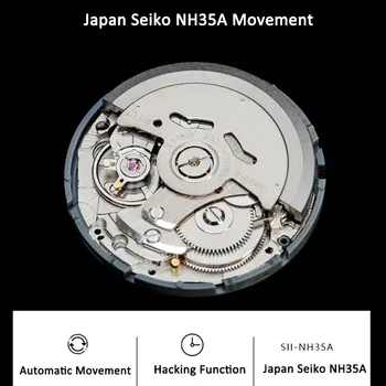 Bliger 40mm Homens Brancos do Relógio Mecânico Japão NH35/NH35A/Miyota 8215 Movimento Automático Data Vidro de Safira Pulseira de Aço 904L