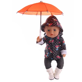 Cor sólida guarda-chuvas Ajuste de 18 Polegadas Americana Bonecas E 43cm Realista do Bebê de Silicone Renascer Menina Boneca de Roupas, Acessórios, Brinquedos