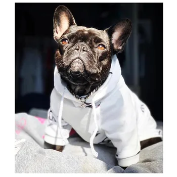 Cão Hoodies Luxo Cão-Roupas para Médias e Cães Bulldog francês Schnauzer Algodão Stretch Roupas Pet ZY2013