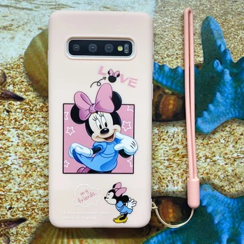 Do rato de Minnie do Mickey de Disney Samsung S9 Case para Samsung A50 A51 A20 A21 Galaxy S21 A72 71 Macio de Silicone Protetor de Lente Protetora Shell