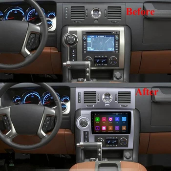 Eastereggs de 9 Polegadas 2 Din Android Rádio do Carro Hummer H2 2005-2008 WIFI GPS de Navegação FM, Bluetooth, reprodução de vídeos em HD Chefe da Unidade de