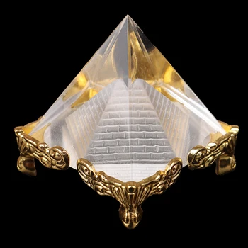 Energia de Cura Pequeno Feng Shui Egito Egípcio cristalina Pirâmide Enfeite de Decoração de Casa de Decoração Sala de estar