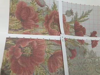 Gato sonolento em flores 31-29 ponto cruz kit aida tecido 18ct 14ct de lona de algodão bordado com fio de kits DIY ofício conjunto