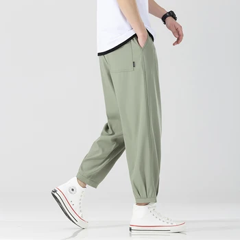 Homens Japoneses styl calças cargo Cordão masculino Preto roupas de carga de perna larga casual Harajuku Oversize 5XL japonês streetwear