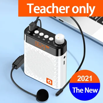 K6 Microfone Alto-Falante Sem Fio Portátil De Voz De Áudio Do Amplificador Megafone Alto-Falante Para Professores Tourrist Guia De Vendas