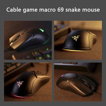 Logitech, Razer com Fio Mouse para Jogos 6-button8500dpi Ergonômico Gamer Ultra-Silencioso de Alta precisão do Sensor Óptico de Trabalho de Laptop do Mouse
