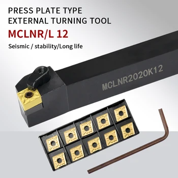 MCLNR/L MCLNR1616 MCLNR2020 MCLNL2525 MCLNL3232 composto de ferramenta para torneamento externo pastilhas de metal duro CNMG CNC Barra de Mandrilar