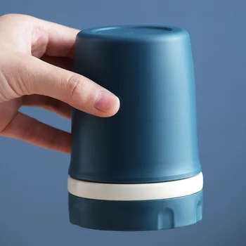 Mini Japonês Garrafa de Água de Plástico de Dupla Camada de Sopa de Leite Copo de Microondas garrafa Térmica de Café a Vácuo Frascos de 300ML de Contentores
