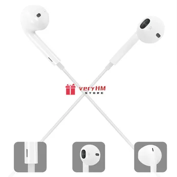 Original Apple EarPods Plugue de 3,5 mm Conector de Fones de ouvido com Fio Microfone Para o iPhone SE 
