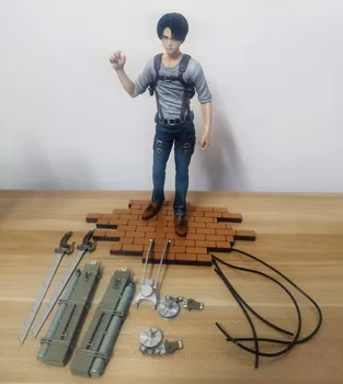 Original japonês figura Ataque Titan Levi Ackerman figura de ação colecionáveis modelo de brinquedos para meninos