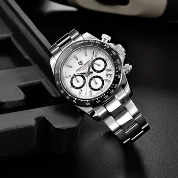 PAGANI DESIGN 2021 dos Homens Novos Relógios de Luxo Mens Relógio de Pulso de Quartzo Homens Relógio de Aço Inoxidável dos Homens Cronógrafo Relógio Masculino