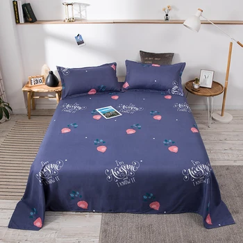 Poliéster cama uma cama com roupa confortável no verão cama de Solteiro folha