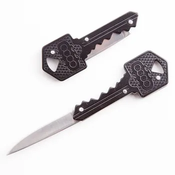 Portátil de alta Qualidade de aço Inoxidável mini faca dobrável senhoras de auto-defesa de frutas chaveiro faca