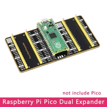 Raspberry Pi Pico Duplo GPIO Expansor de Quatro Conjuntos de Macho Cabeçalhos USB Conector de Alimentação Placa de Expansão para Rpi Pico