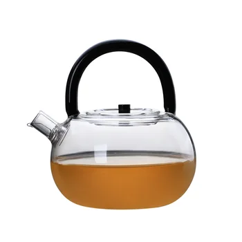 Resistente ao calor e vidro resistente ao calor de feixe pote chaleira a ferver flor de chá de panela elétrica de cerâmica de forno filtro especial bule de chá