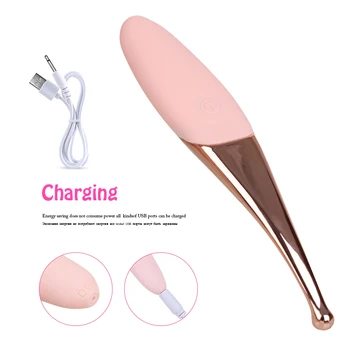 Silicone Vibrador Ponto G para Mulher Vibração Vaginal Estimulação do Clitóris Massagem USB Exigível Erótico Adulto Brinquedos Sexuais Para a Mulher
