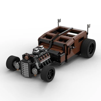 Surpercar Fora-de-Estrada MOC Blocos de Construção Tijolos Veículo Steampunk Mecânica Deserto Viking Piratas Hot Rod Carro DIY Brinquedos de Criança Presente