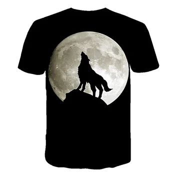 Wolf 3d Camiseta Animal T-shirt Homens de Roupa Galaxy t-shirt de Impressão Engraçado Camiseta Impressa Camisetas 2020 Verão Casual Manga Curta Quente