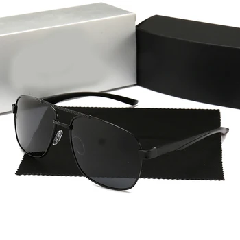 Óculos de sol de Homens Polarizador Clássico Frame da Liga Retrô Óculos dos Homens de Moda UV400 óculos Gafas De Sol ao ar livre de Condução 81046