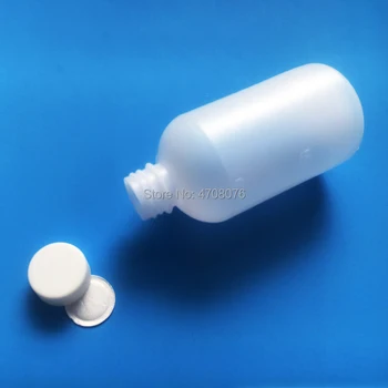 100ml 20pcs/pack PE laboratório frasco de reagente, com escala de amostra de Plástico de garrafa com tampa de rosca de boca estreita rodada de testes químicos