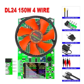 2021 Novo DL24 150W Carga Eletrônica Voltímetro Amperímetro Poder Envelhecimento Descarga USB Tester