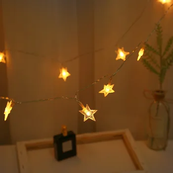 20LEDs Estrela de Fadas Seqüência de Luzes ao ar livre do Jardim Festa de Casamento de DIY Cadeia de Luz