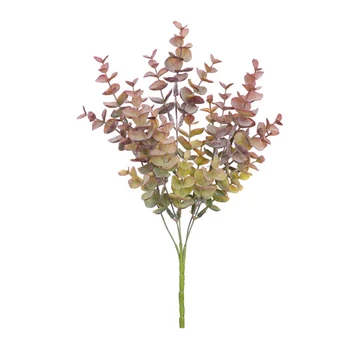 5 Garfo De Eucalipto, Folha Arranjo De Flor Acessórios De Decoração De Casamento Flor Verde Planta Bonsai Arranjo De Flor
