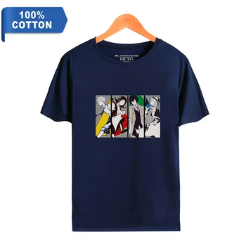 Bungo Cães Vadios Algodão T-shirt dos Homens Verão de Manga Curta T-shirt Anime Venda Quente Casual Streetwear Tops