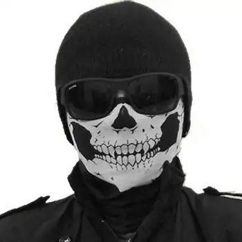 Ciclismo Máscara Facial Respirável Bandana Headwear De Halloween Crânio Envoltório Cachecol Quente Lavável Cabeça Execução De Equipamentos De Esportes Ao Ar Livre