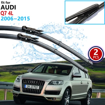 Escovas carro para o Audi Q7 4L 2006~pára-Brisas limpa pára-Brisas 2007 2008 2009 2010 2011 2012 2013 Acessórios do Carro