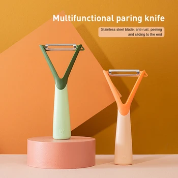 Família multi-função duas cores plaina em aço inoxidável de batata peeling vegetal ferramenta de cor aleatória de cozinha, acessórios de Cozinha