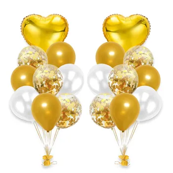 Festa de aniversário, chá de Bebê 1Set Folha de Ouro Balão Equipe de Noiva Para Ser Confete Balões DIY de Ar da Bola de Decoração de Casamento Favor