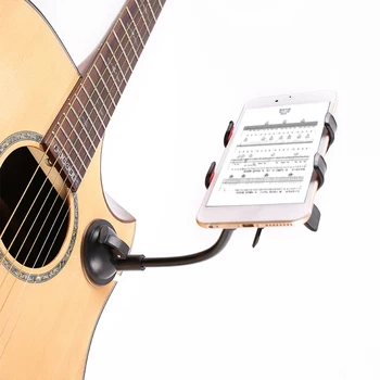 Guitarra Telefone Celular Grampo Suporte 360 Graus Rotatable Leve Portátil De Música Elementos Ventosa Suporte