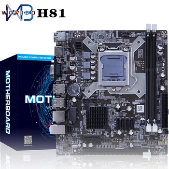 H81 Desktop Motherboard LGA 1150 Para Intel Socket LGA1150 I3 I5 I7, Xeon CPU Memória DDR3 e a placa principal Placa mae