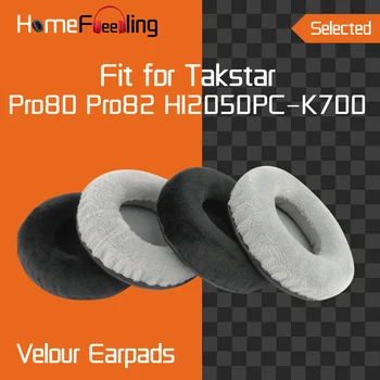 Homefeeling Almofadas de Veludo para Takstar Pro80 Pro82 HI2050 PC-K700 Pro 80 82 Fones de ouvido Protecção Almofadas, Capas de Veludo Substituição