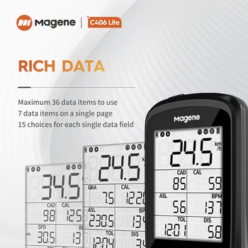Magene C406 Lite Computador de Bicicleta Impermeável GPS sem Fio Smart Estrada de Montanha de Bicicleta Monito Stopwatchring Ciclismo Mapa de Dados